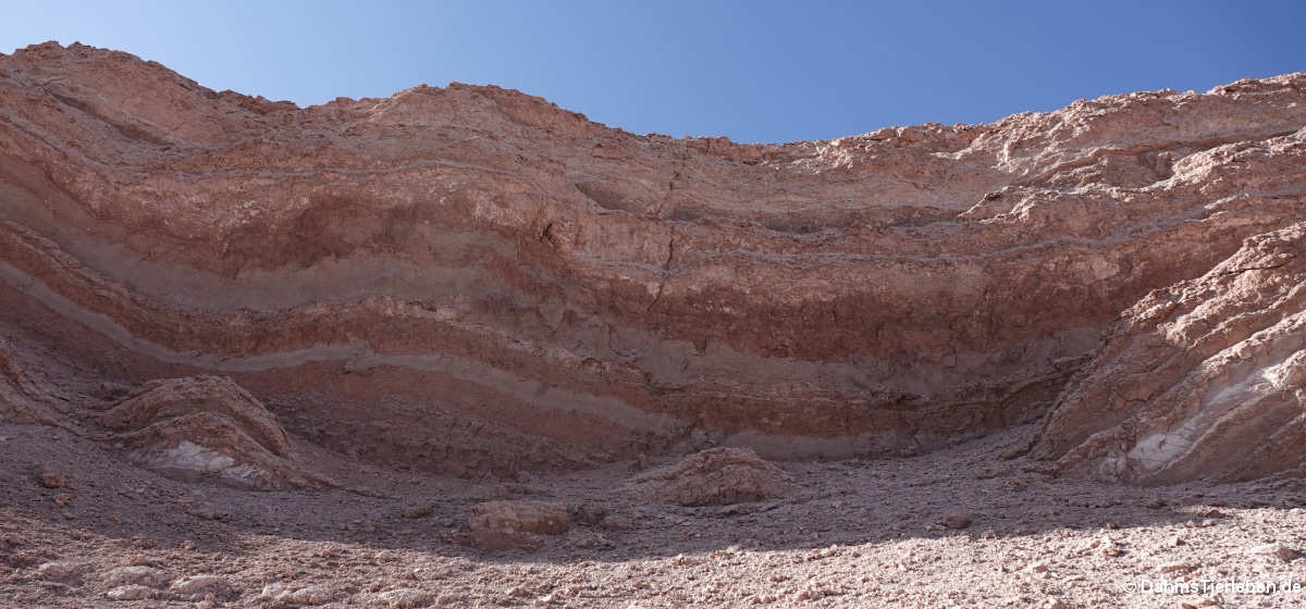 Gesteinsschichten im Valle de la Luna