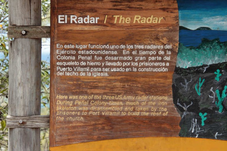 Informationstafel El Radar