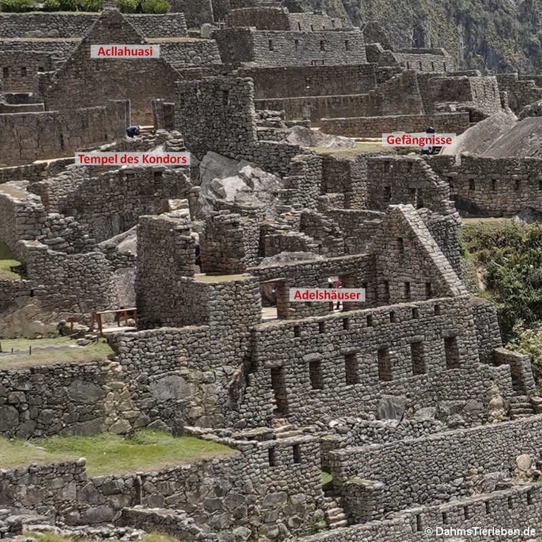 Adelshäuser in Machu-Picchu